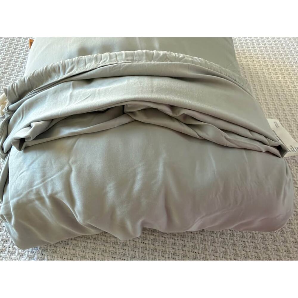 Quince Bamboo 4 piece Sheet Set size Queen color Mist - Picture 6 of 7